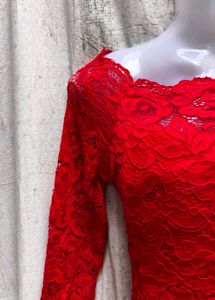 Red Lace Bodysuit
