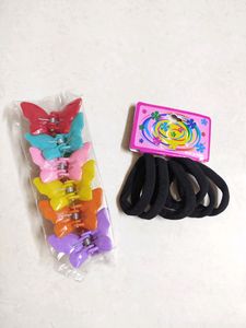 Hair Clips & Rubberband
