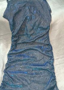 (Urbanic) Glittery Blue Rhinstone Chain Dress💙🔵