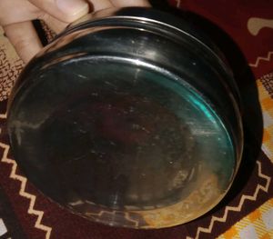 Water Bottle And A Stainless Steel Tiffin Box