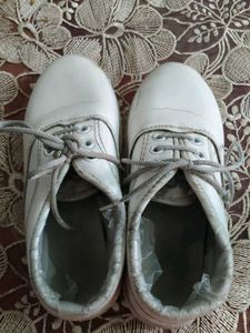 White Lace-Up Shoes