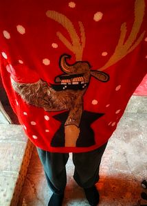 Festive Reindeer Christmas Sweater