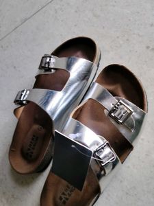 Silver Sandals - New with Tag