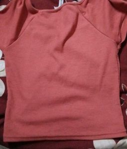 Ribbed Square Neck Top
