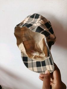 Plaid Pattern Cap