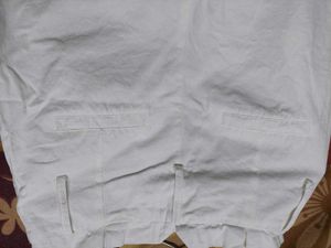 White linen pants