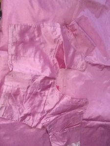 Pure Pink Silk Saree For Making Suit