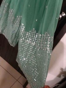 Elegant Green Saree