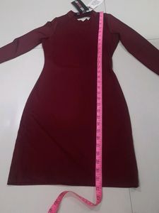 Maroon Bodycon Dress