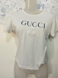 Designer White Crop Top