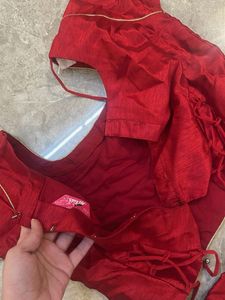 Red &amp; White Lehenga Choli (kids)