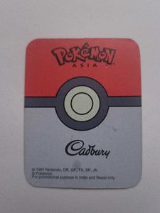 Cadbury Gems Pokemon 6 Cards