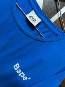 ZARA Blue Graphic Tee / T-shirt