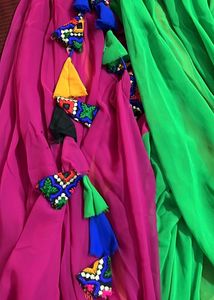 Embroidered Indian Blouse with Mirror Detail