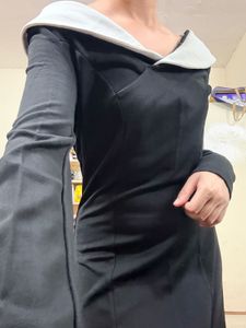 DROP SHOULDER DRESS