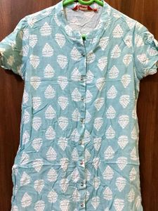 Printed Blue Kurti