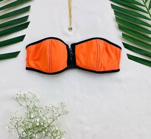 Orange Bikini Top