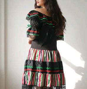 Off-Shoulder Ruffle Dress