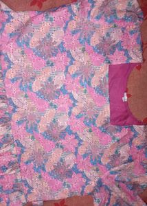 Tiered Floral Print Dress