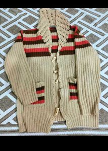 Vintage Striped Cardigan