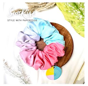 Pastel Colorblock Scrunchie