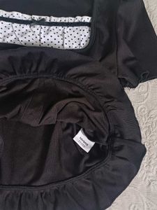 Aesthetic Black Milkmaid Top🖤🪽🐈‍⬛️