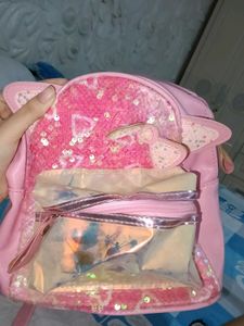 Sparkly Pink Kitty Backpack