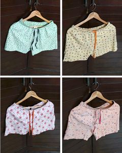 Cute Patterned Lounge Shorts - Set of Four