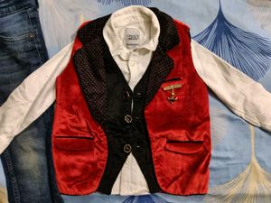 Boys Outfit: Jeans &amp; Vest Set