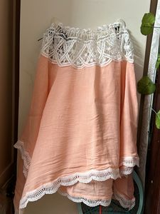 Korean Style Peach Boxy Top