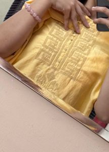 Elegant Light Yellow Kurta32-34