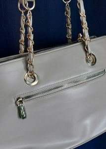 Original Darcy Mark&#39;s London Taupe Quilted Bag