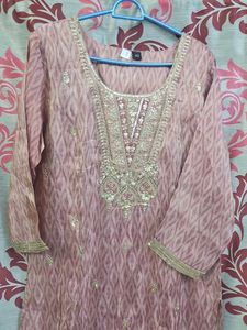 Elegant Embroidered sharara sat with dupatta  all