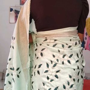 Leaf Print Saree For This SAWAN 🌧️🌧️🌧️