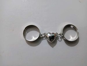 Heart Magnetic Couple Rings