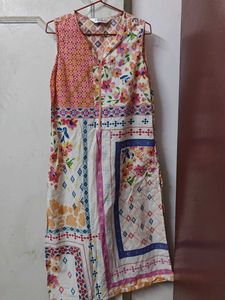Biba Multicolour Sleeveless Kurta