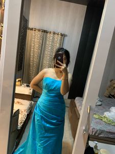 Teal Tubeless Striated Gown 🌸🦋🎀