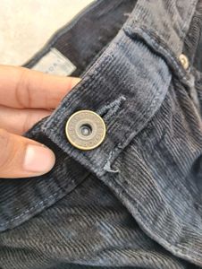 Corduroy Pants Black