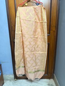Peach Silk Dupatta | contains free