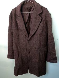 Vintage Herringbone Overcoat
