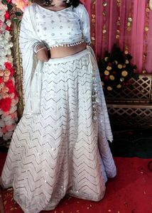New Condition stiched blouse available Lehanga Set
