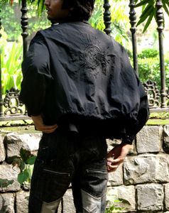 Edgy Black Jacket With Unique Embroidered Design