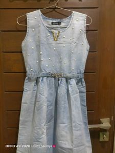 Midi Denim Dress