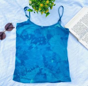 Blue Tie-Dye Cami Top