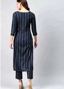 Blue Suit Kurta With Pant