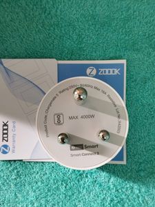 Zoook Smart Connect 16A Wi-Fi Smart Plug with Power Meter(Type M), for High Power Appliances (Geyser, Motor, etc.) Energy Monitoring, Compatible with Alexa &amp; Google Assistant (No hub Required)