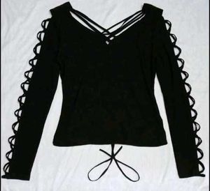 Criss Cross Black Top