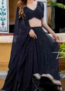 Black Celebrity Style Lehanga choli 🖤