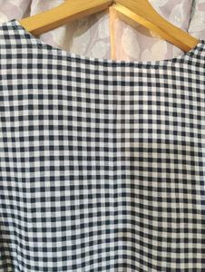 George Gingham Black &amp; White Checkered Dress