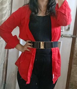 Arrow Red Long Shirt